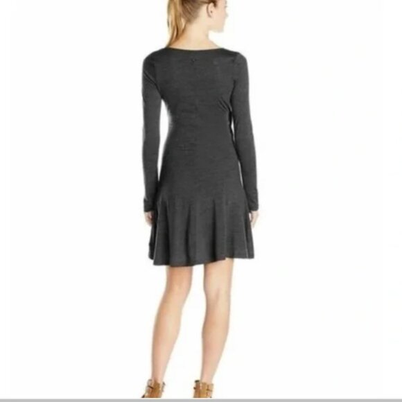 Prana Nadia Faux Wrap Long Sleeve Dress (size M) - Picture 2 of 6